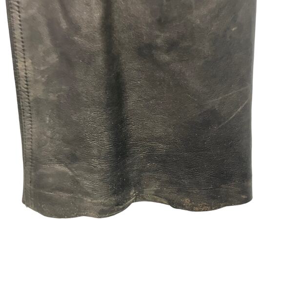 Swann Women's Black Leather Flare Bootcut Pants Size Large - Picture 4 of 11